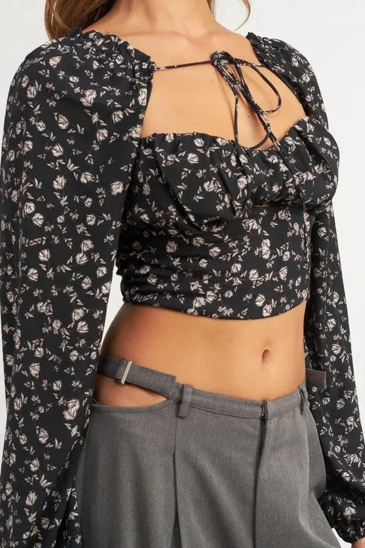 Floral Bustier Crop Top online