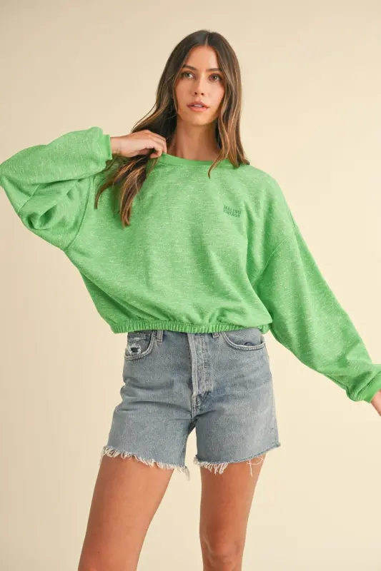 Malibu Vintage Sweatshirt – Green online